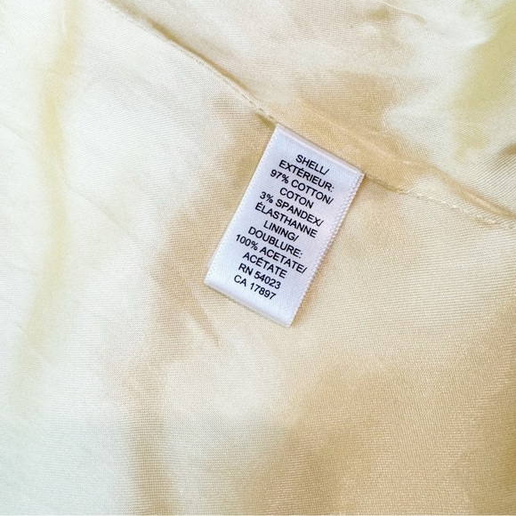 Banana Republic Women's Trench Coat Floral Yellow Button Down Flowers XS - Picture 7 of 9